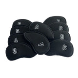 Golf Irons Head Covers 10pcs/set Two Sides Numbers Mesh Golf Iron Headcovers 5 Colours Golf Club Head Cover