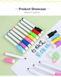 100/5Pcs Dry Erase Whiteboard Markers Set, Washable Pens with Magnetic Eraser for Office Whiteboards & Art Supplies