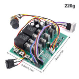 DC10-55V 60A DC Motor Speed Controller With Switch Bidirectional Forward and Reverse Digital Display Motor Speed Control