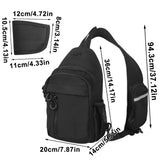Concealed Carry Bag Tactical Crossbody Sling Backpack Shoulder Gun Holster Bag Chest Pack EDC Pouch Pistol Holster Bag Hunting