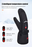 Waterproof Snowboard Cycling Motorcycle Bicycle Skiing Winter Gloves Crab Finger Style Heating Hand Warm Electric Thermal Gloves