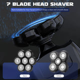 SEJOY Head Shavers for Bald Men Multifunctional 7D 6-in-1 Electric Razor with Nose Hair Trimmer Waterproof Men Grooming Kit