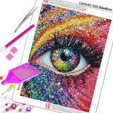 Huacan New Arrivals 2025 Diamond Painting Eye Diamond Mosaic Portrait Complete Kit Craft kit