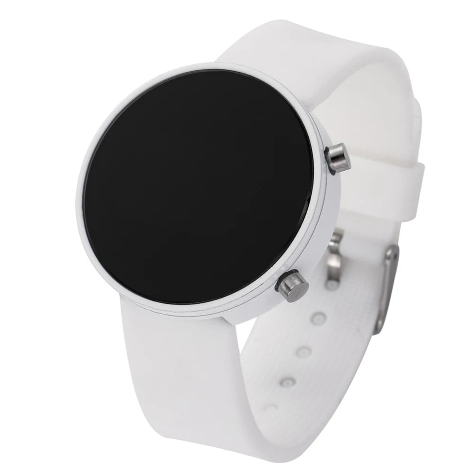 Fashion Women Digital Wrist Watches Simple Round Dial Led Watch for Woman Casual Sport Ladies Electronic Clock reloj digital