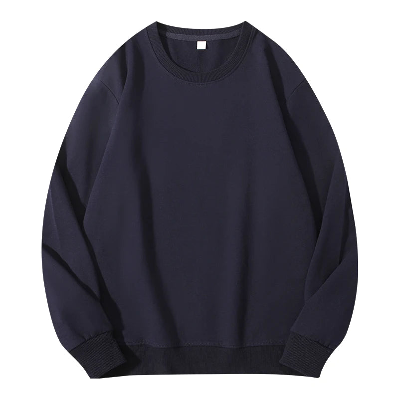 Autumn O-Neck Cotton Women's Sweatshirt Hoodies Basic Loose Casual Women Pullover Solid Sweatshirt Ladies Tops Factory Wholesale