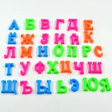 Colorful and Odorless Magnetic Letters in 4cm Uppercase Russian Alphabet for Infant Early Education