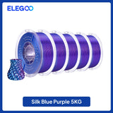 ELEGOO 5/10KG Silk Filament PLA 1.75mm 3D Printer Filament for FDM 3D Printers Elegoo PLA for Elegoo Centauri Carbon
