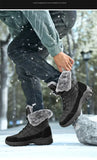 New Winter Waterproof High Top Men Boots Plush Warm Snow Boots Men Sneakers Ankle Boots Outdoor Men's Desert Boots Botas Hombre