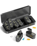 Pill Organizer, Pill Box 7 Day Am & Pm Pill Organizer 7 Days,Weekly Pill Case 2 Times a Day,Medicine Organizer for Travel