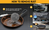 3PCS Pre-Seasoned Cast Iron Skillet Set, Pans for Oven Grill Campfire, Durable Cookware for Home Outdoor Cooking