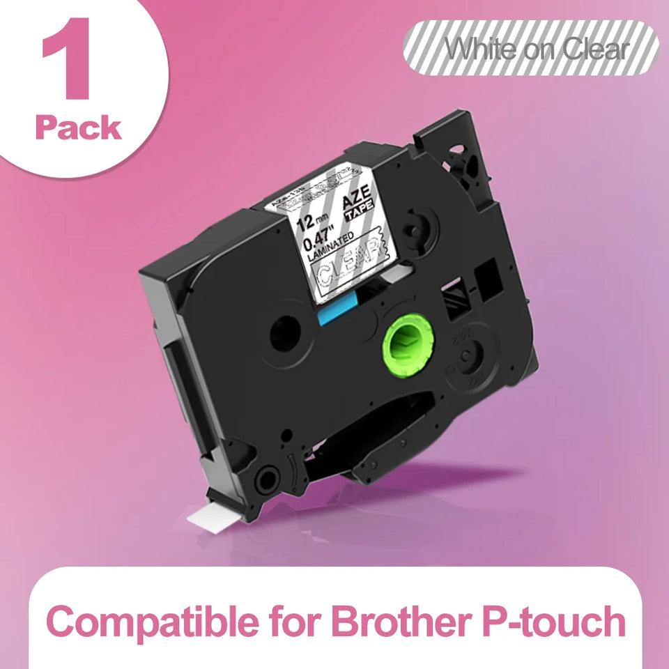 Markdomain 1PK 6mm/9mm/12mm 231 Label Tape Compatible for Brother P-Touch Label Maker for TZ TZE 131 231 431 531 631 731 Ribbon