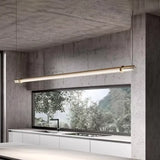 Italian minimalist designer bar restaurant chandelier Nordic minimalist modern all copper restaurant bar lighting