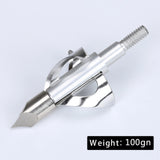 3pcs Hunting Broadhead 100gn-150gn ArrowHead Arrows Points for Compound Recurve Traditional Bow Crossbow Hunting Archery Outdoor