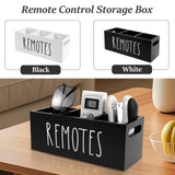 3 Grids Wood Remote control organizer box for living room Accessory Storage box for Phone Remote Control Sundries Desk organizer