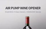 Portable Handheld 2-in-1 Air Pressure Wine Opener with Air Pump And Cork Remover Foil Cutter Compact Desktop Cicerone for Party