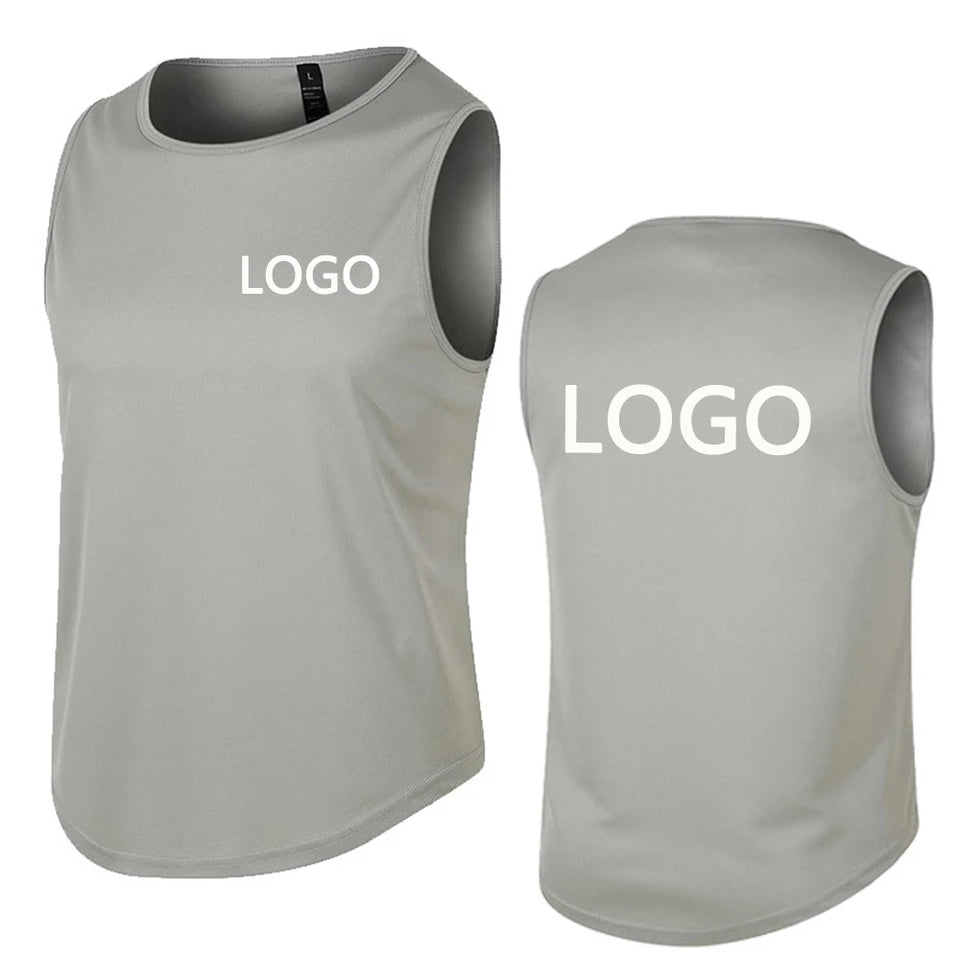 Men's sports vests, customize your number and logo, team uniforms, breathable and sweat-wicking lightweight sweatshirt tops