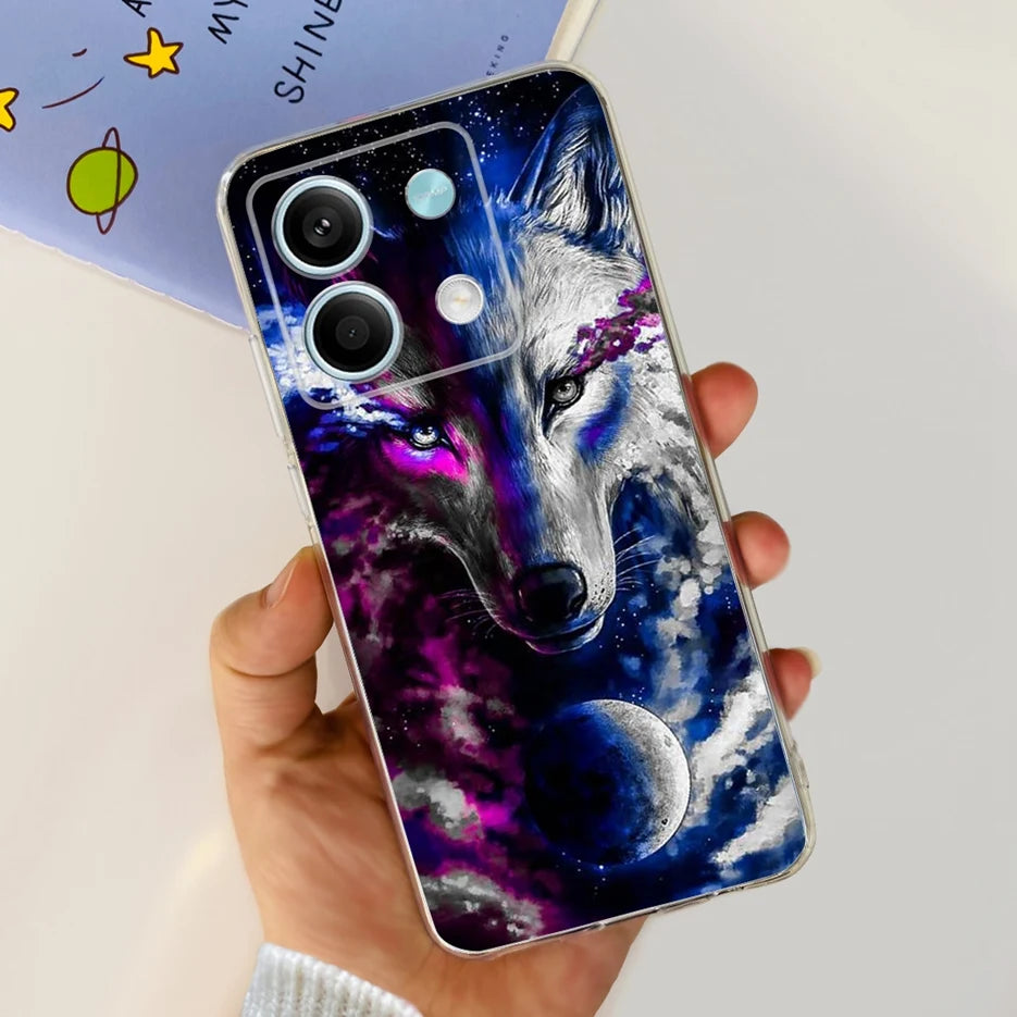 For Xiaomi Redmi Note 13 4G Case Cute Cat Butterfly Cover Soft Silicone Phone Case For Redmi Note 13 Pro Plus Note13 Full Bumper