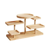 Solid Wood Stall Display Stand Creative Wood Jewelry Ornaments Display Table Ins Style Display Multi-layer Storage Rack