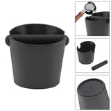 Serviceable Shock Absorption Coffee Knock Box with Espresso Cleaning Brush, Removable Knock Bar Espresso Dump Bin