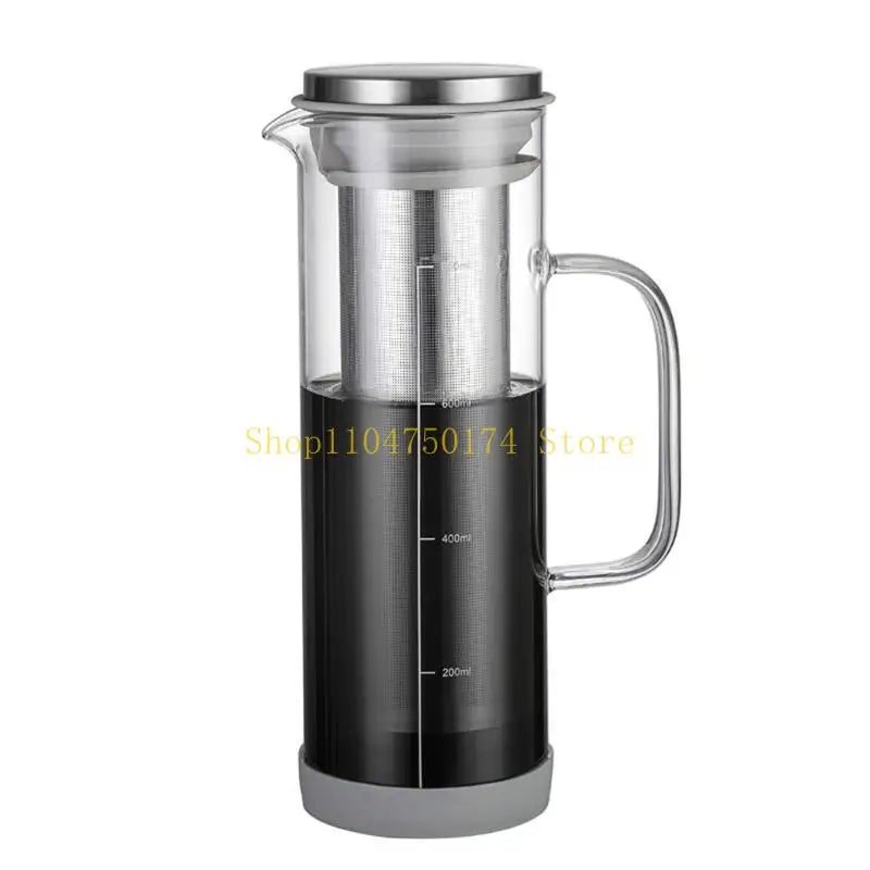Elegant Borosilicate Glass Cold Brew Coffee Carafes Practical Cold Brew Coffee Machine with Flavor Extraction top sale