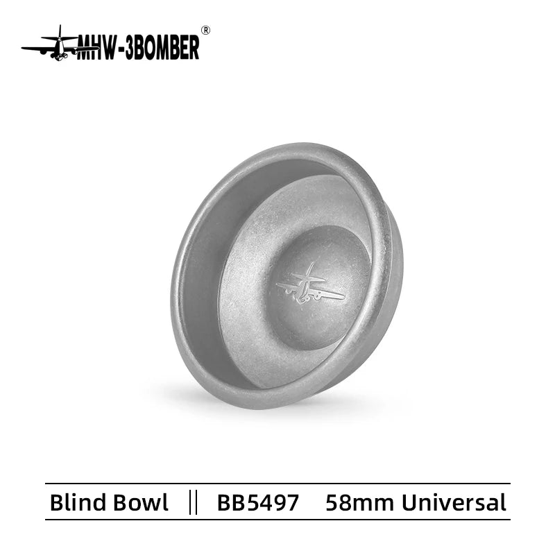 MHW-3BOMBER Blind Bowl Cleaner 58mm for Espresso Machine Filter Basket, Professional Coffee Cleaning Tool
