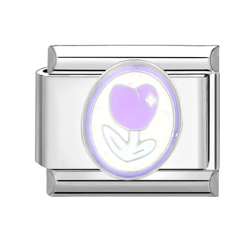 Cute Cats Flowers Planet Coffee Milk Cake Mountain Italian Charm Links Fit 9mm Stainless Steel Bracelet DIY Jewelry Making Gifts