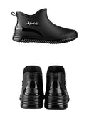 Couples Short Rain Shoes Fashion Light Waterproof Shoes Non-Slip Sports Korean Rain Boots