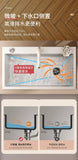 White Kitchen Sink, Stainless Steel Vegetable Sink, Large Sink Under The Table