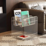 Sleek Modern Metal Shelf - Multi-Functional Wall & Floor Organizer for Coffee Tables, Sofas, and Bedside Storage