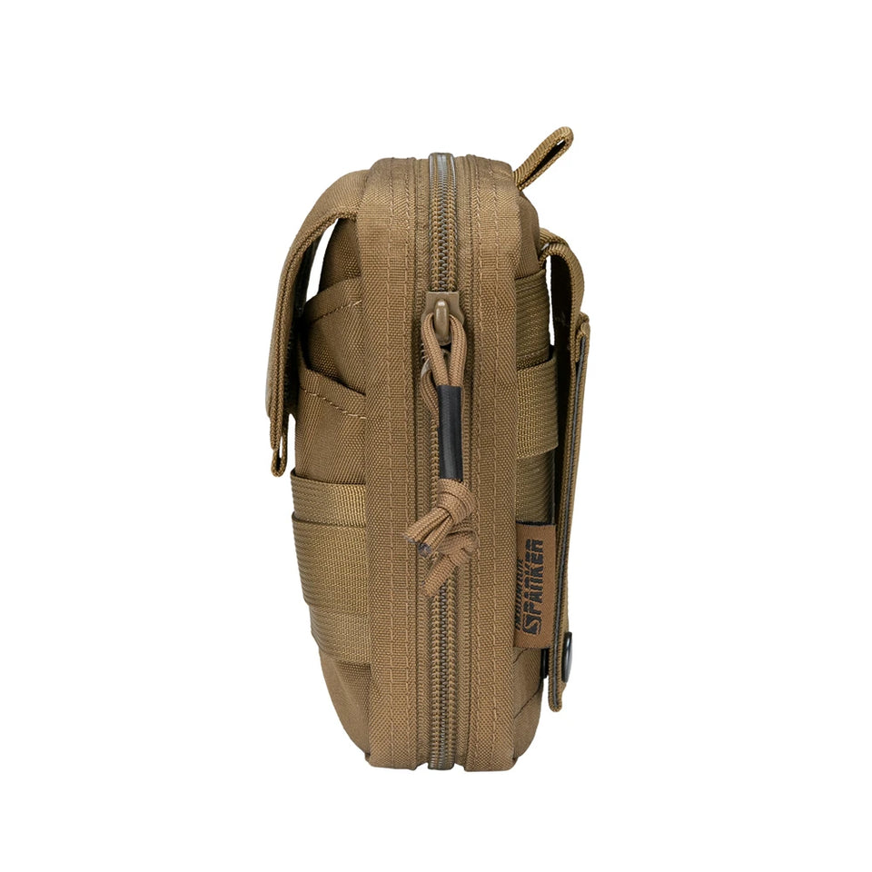 Tactical EDC Molle Pouch Waist Pack Utility Pouches Multifunction Double Zipper Waist Bag Hunting Tool Pouch