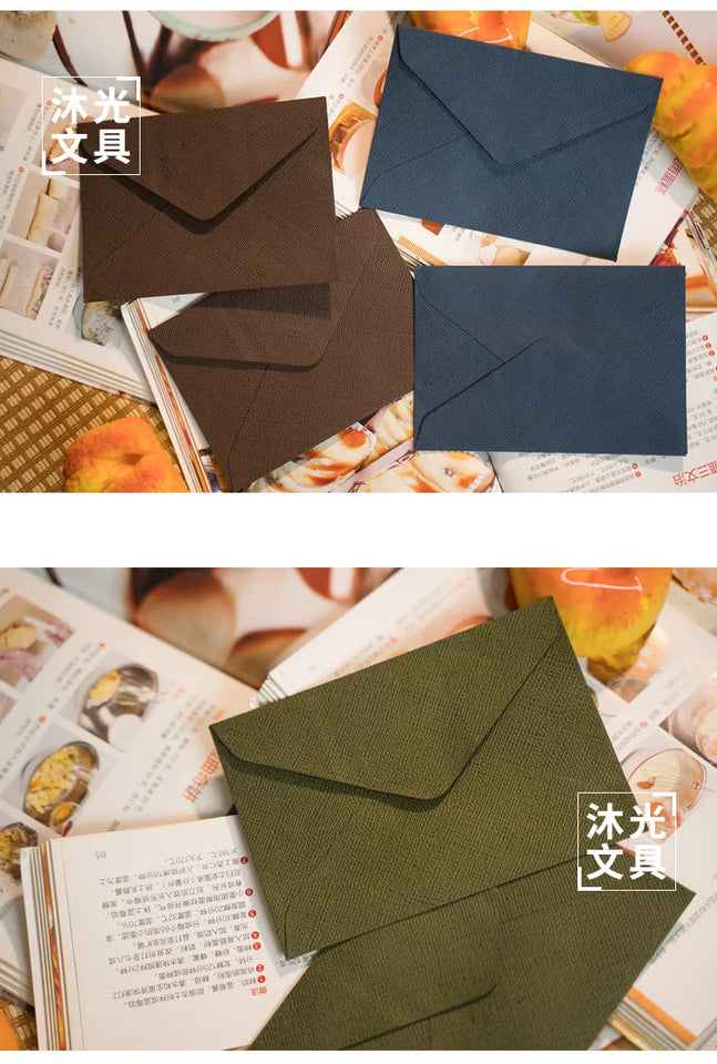 20pcs/pack C6 Paper Envelopes Retro Hemp Texture Western Envelopes for Wedding Party Invitation Greeting Cards Gift Envelopes