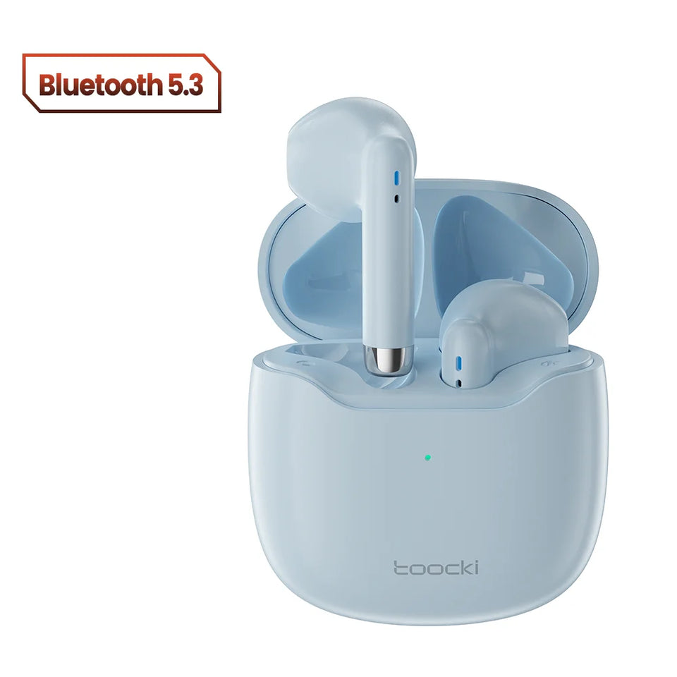 Toocki TWS Wireless Bluetooth Earphones 5.3 IPX4 Waterproof Headset 12M Transmission Distance Long Standby Earbuds Headphones