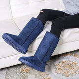 Comemore Women Tall Winter Padding Black Boots Fashion Snow Boots Women's High Boot Size 41 Hot Warm Shoes Botas Mujer