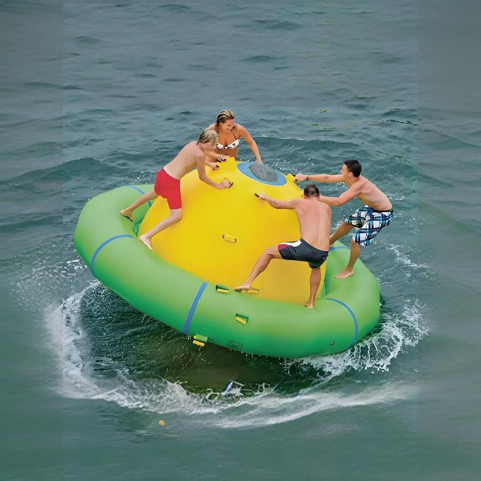 Commercial Boat Inflatable Water Toys Ride Spinning Towable Inflatable Water Tube Sports UFO Toy for Adults and Kids