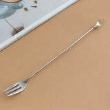 Crystal Spoon Set Long Handle Teaspoon 430 Stainless Steel Diamond Ice Spoon Perfect for Dessert Ice Cream Coffee Cocktail커피