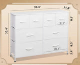 Living Room Closet Hallway White Bedroom Furniture Wide Steel Storage Organization Dresser Chest Drawers