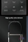 AITANA gun gray luxury brass kitchen faucet single handle cold and hot dual control modern design simple black sink faucet