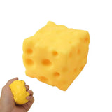 Square Cheese Squishy Toys Slow Rebound Push Stress Relief Sensory Toys Cheese Stress Balls Fidget Toys for Children Adult