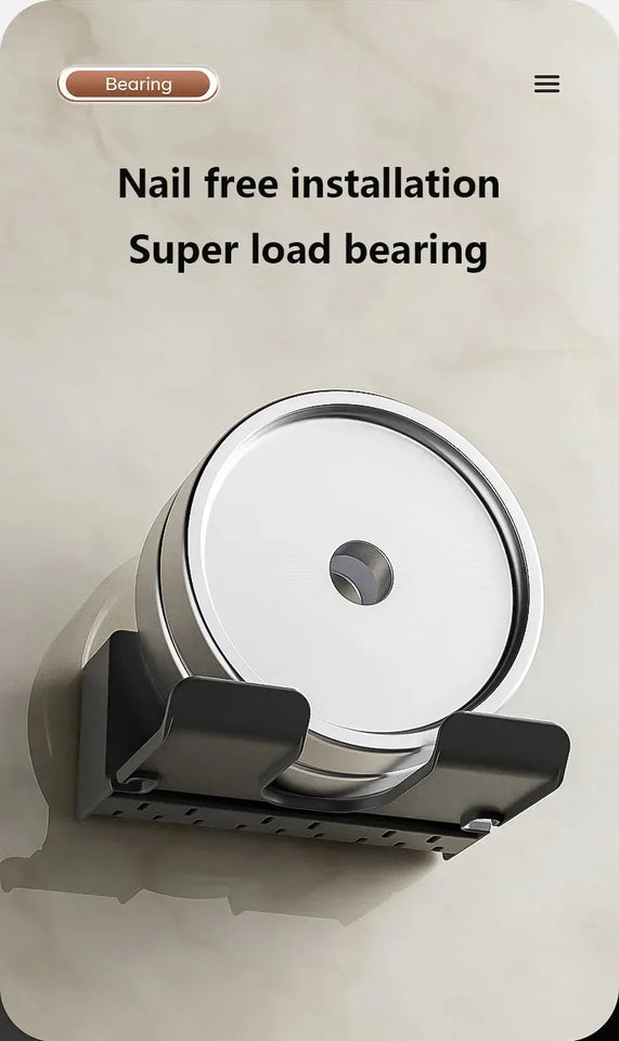 Hair Dryer Holder Wall Mount Suction Cup Bathroom Organizer Wall Mount Hairdryer Holder Straightener Stand Rustproof