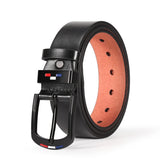 1pc Men's PU Leather Alloy Black Pin Square Buckle Belt Business Leisure Belts Fashion Black Coffee WaistBelts for Men