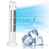 Bladeless Tower Fan Portable USB Desk Fan with Light for Home Bedroom Office