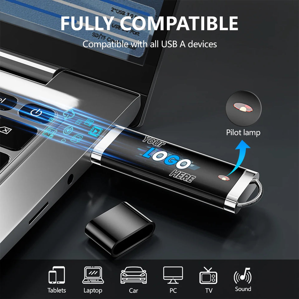 New Colorful USB Flash Drive Pen Drive 128GB 64GB 32GB Free Color Printing LOGO Memory Stick 16GB 8GB 4GB 128MB Creative Gift