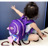 Childrens Anti Slip Backpack 1-3Years Old Space Rocket Towing Rope Kindergarten Backpack Childrens Early Education Bag New Model