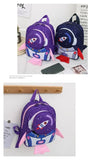Childrens Anti Slip Backpack 1-3Years Old Space Rocket Towing Rope Kindergarten Backpack Childrens Early Education Bag New Model