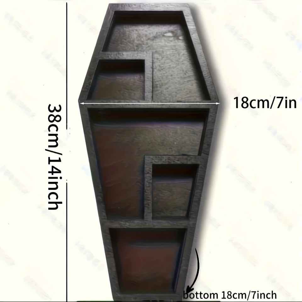 A Wooden Coffin Rack Basket Suitable For Crystal Display, With Gothic Wall Decoration, Suitable For gift,Suitable for decorating