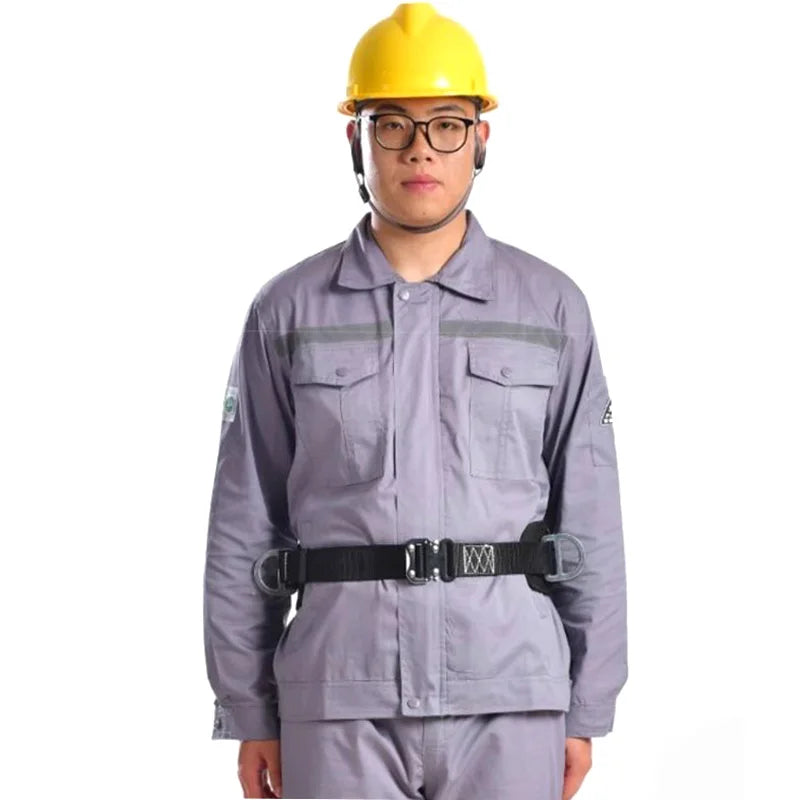 High-altitude Work Safety Harness Single Waist Safety Belt with Safe Rope Hook Outdoor Climbing Training Protective Equipment