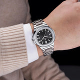OGEDA 2024 new 40MM square men's quartz watch glass stainless steel waterproof 3Bar luminous C3 reloj hombre watches for men