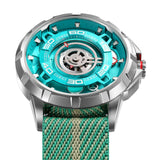 BERNY Automatic Men's Skeleton Watch 5ATM Luminous Sapphire Exhibition 3D Dial 316L Steel MIYOTA 82S0 Mechanical Watches for Men