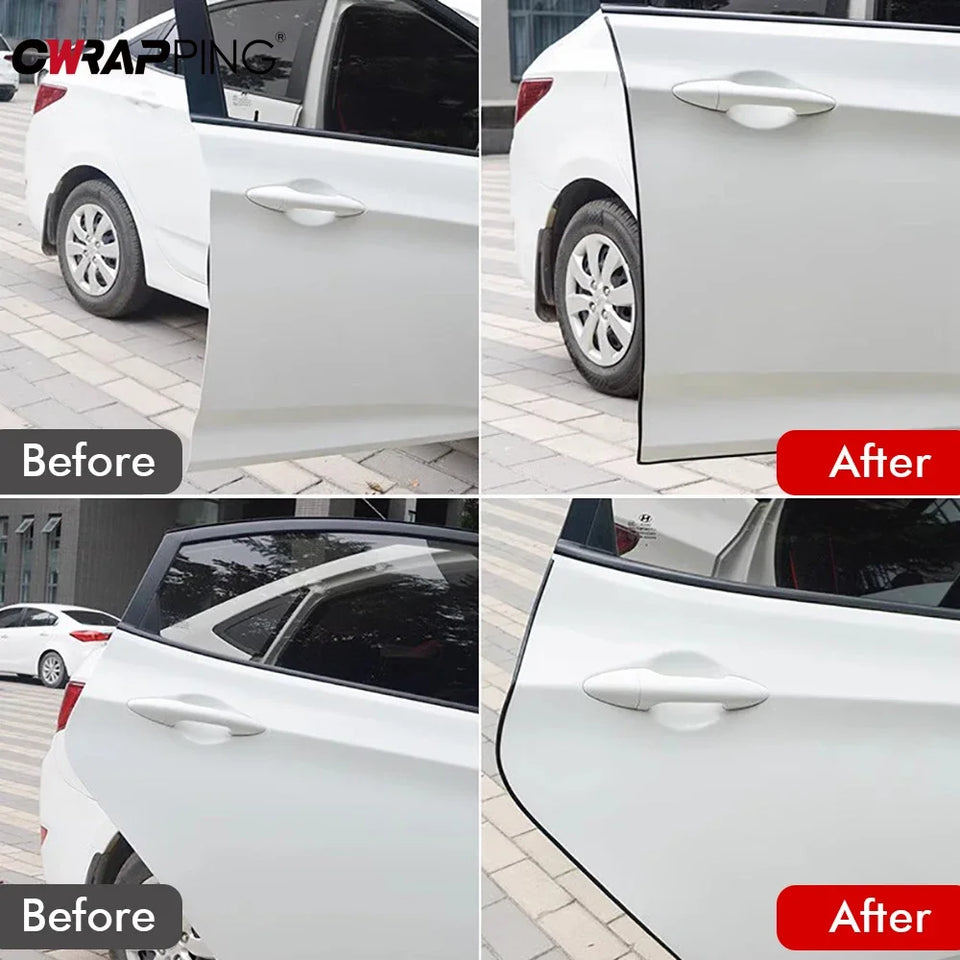 5M Car Door Edge Sealing Strip Transparent PVC Scratch Protector Strip Anti-collision Stickers Door Anti-scratch Car Accessories