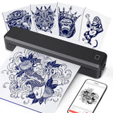 Portable Printer Thermal Printer Bluetooth-compatible A4 Inkless Document Printing Machine Paper Roll for Office Work Home